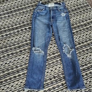 MOTHER Superior The Dazzler Shift Hi-Rise Jeans Your Treat or Mine Color sz 26